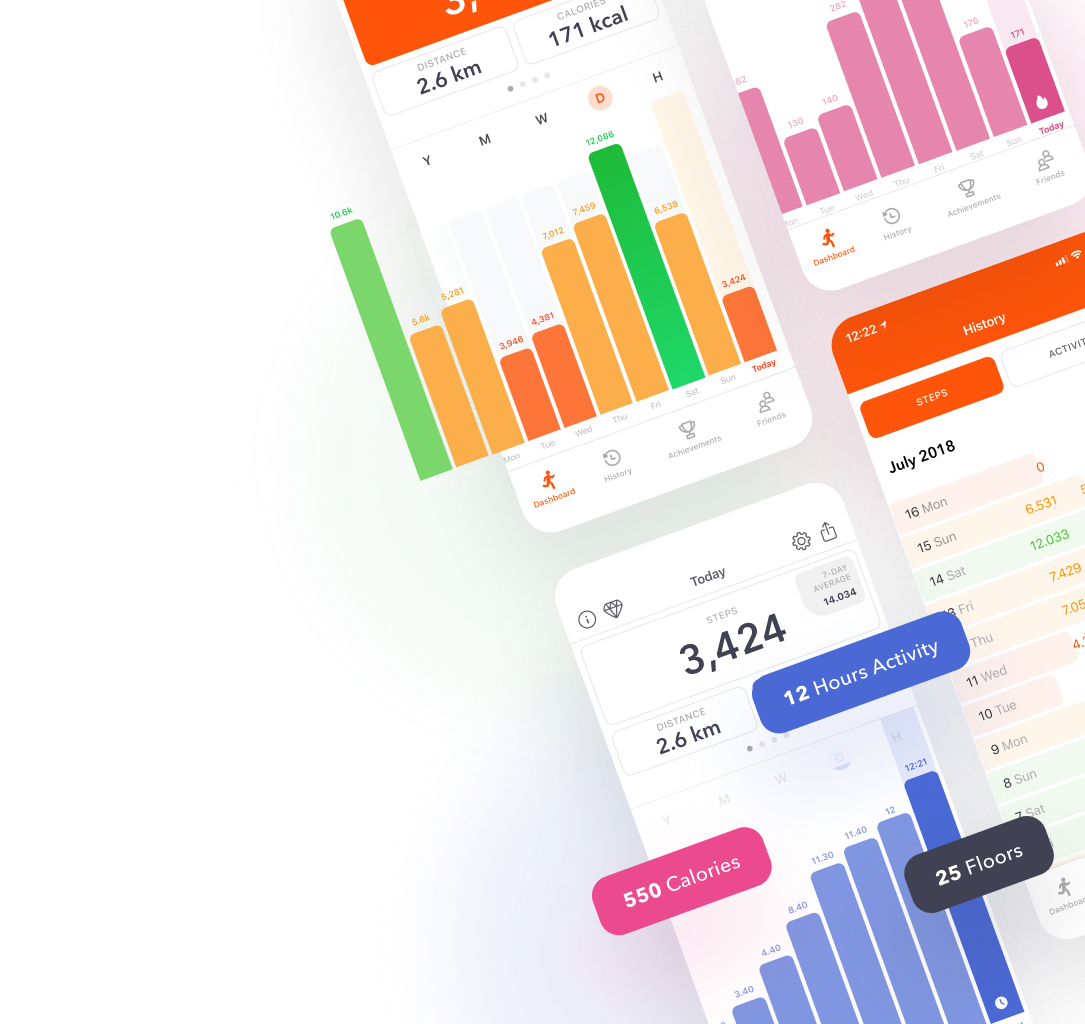 Stepz App Screenshots